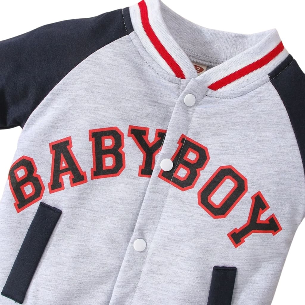 Enterito con botones baby boy | Ropa de abrigo para bebés y niños pequeños