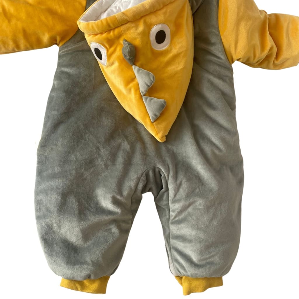 Enterito grueso forrado 3D diseño dinosaurio para bebés 6-9