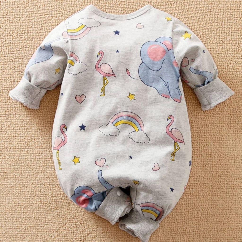 Pijama bebé estampado de elefante 3 colores disponibles | pijama bebé