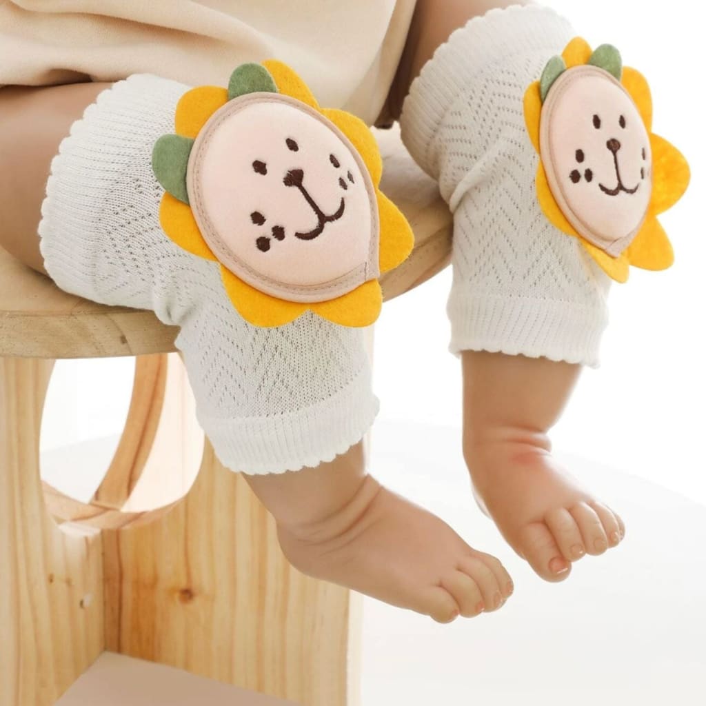 Rodilleras para bebé gateador diseño león - rodilleras bebé