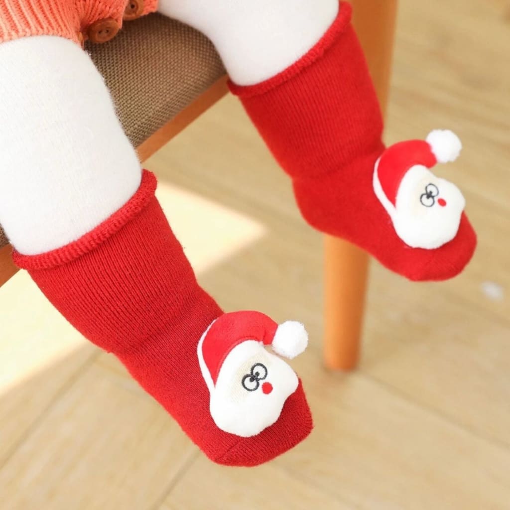 Calcetines navideños 3D bebé 0-6 meses - calcetines