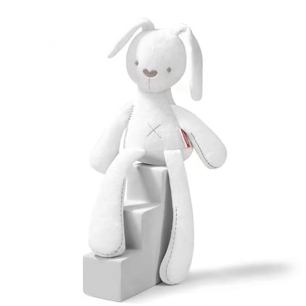 Set regalo bebé. Conejo de felpa patas largas, muselina y 2 diademas | Conjuntos de regalo para bebés