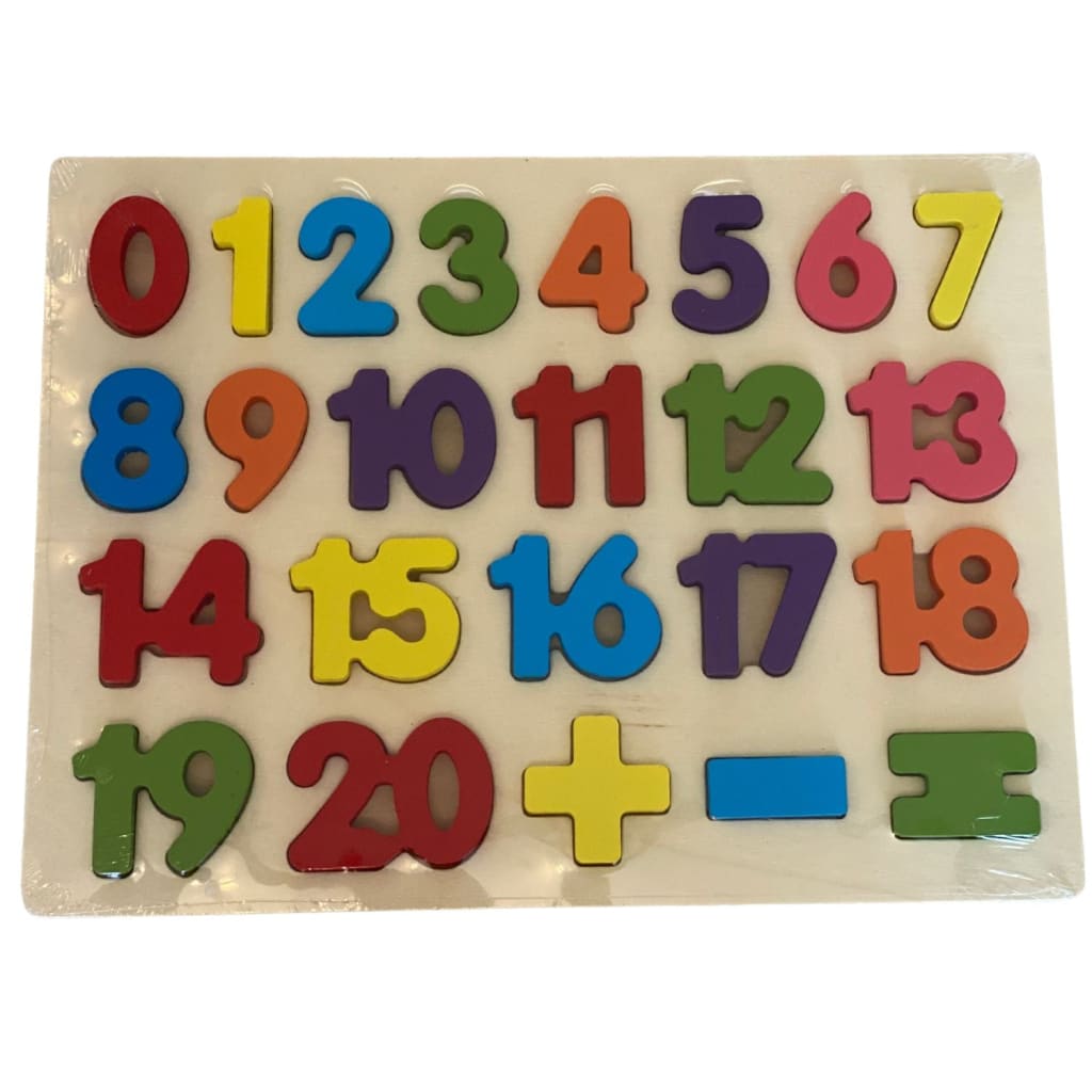 Tableros educativos Montessori de madera números