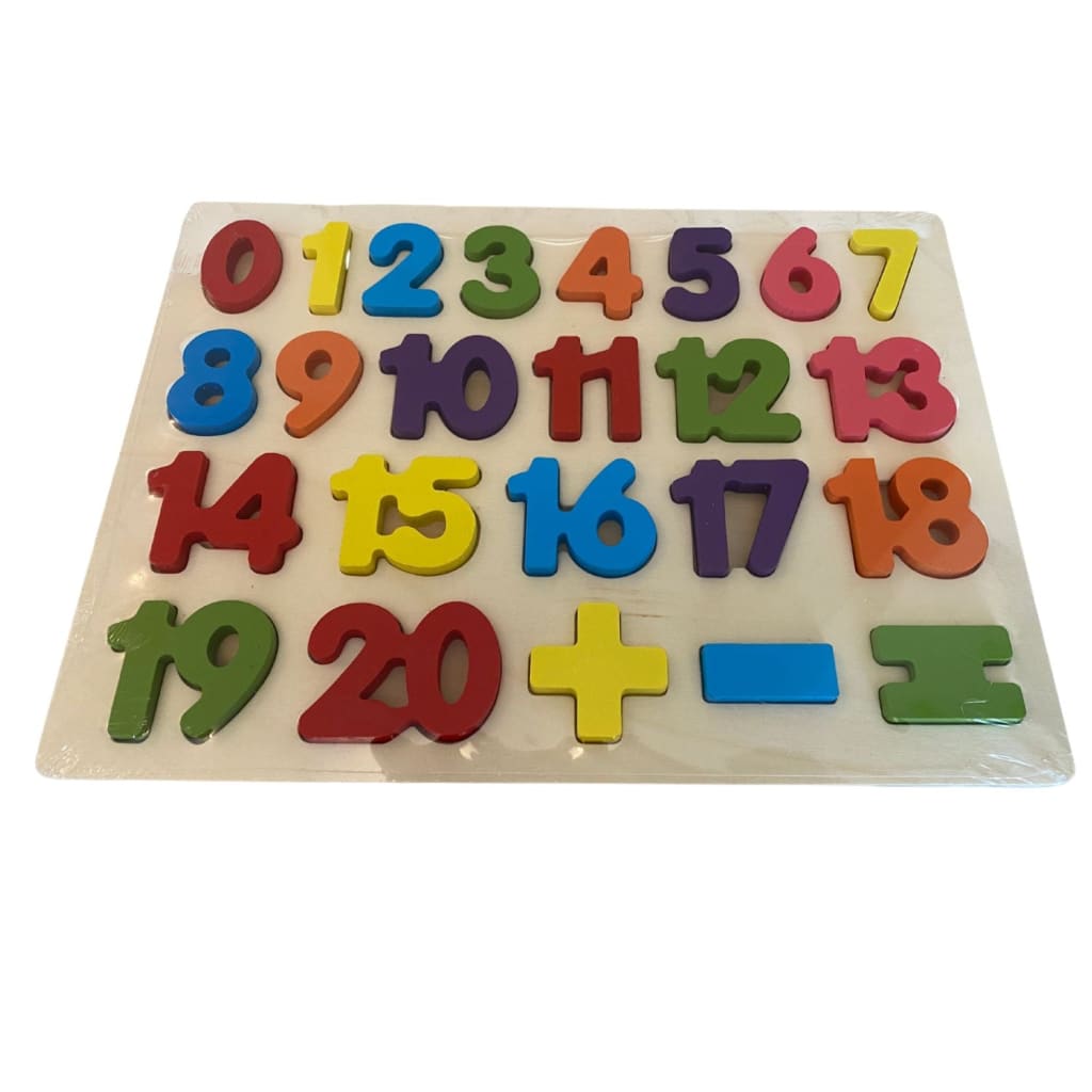 Tableros educativos Montessori de madera números