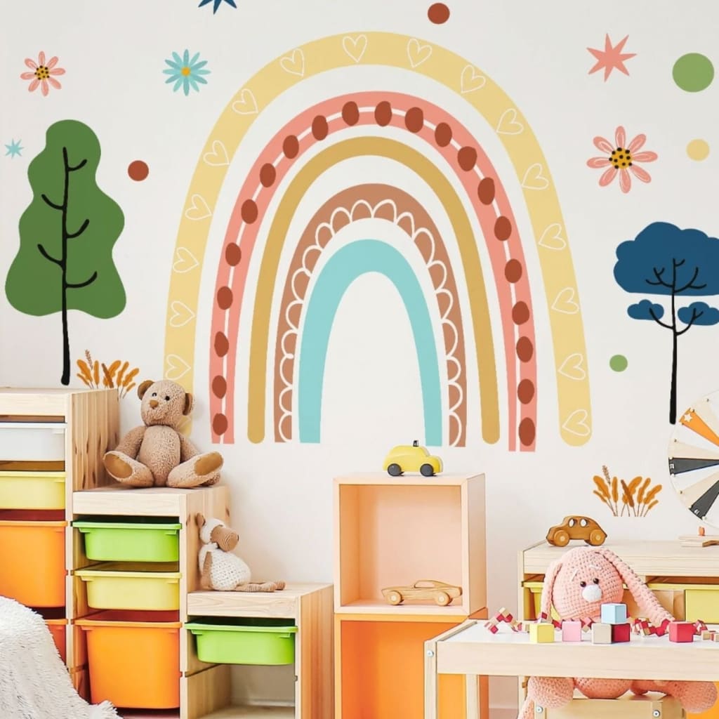Vinilo decorativo infantil o calcomanía de pared Arcoíris gigante | Vinilos decorativos
